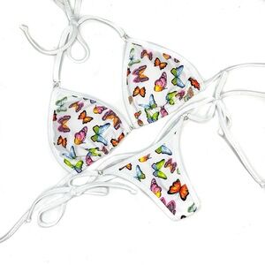 Butterfly Posing Suit (White)